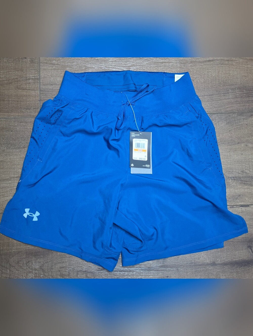 NWT Under Armour Men's Launch Elite 2-in-1 7" Running Shorts Blue Small
